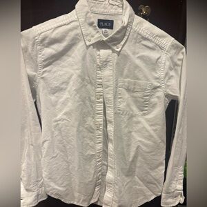 Children Place White Button-Up Shirt